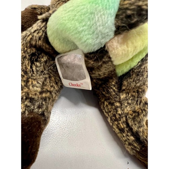 1999 Retired "Cheeks" Baboon Original Beanie Baby w/ Tye Dye Butt - Picture 3 of 3